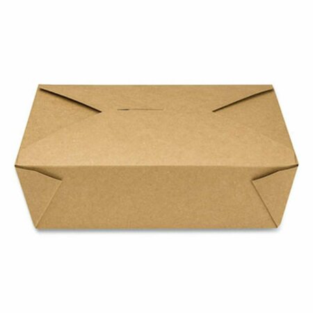 GEN PAPERBOX3 66 oz Paper Reclosable Kraft Take-Out Togo Container - 200 Count GENPAPERBOX3